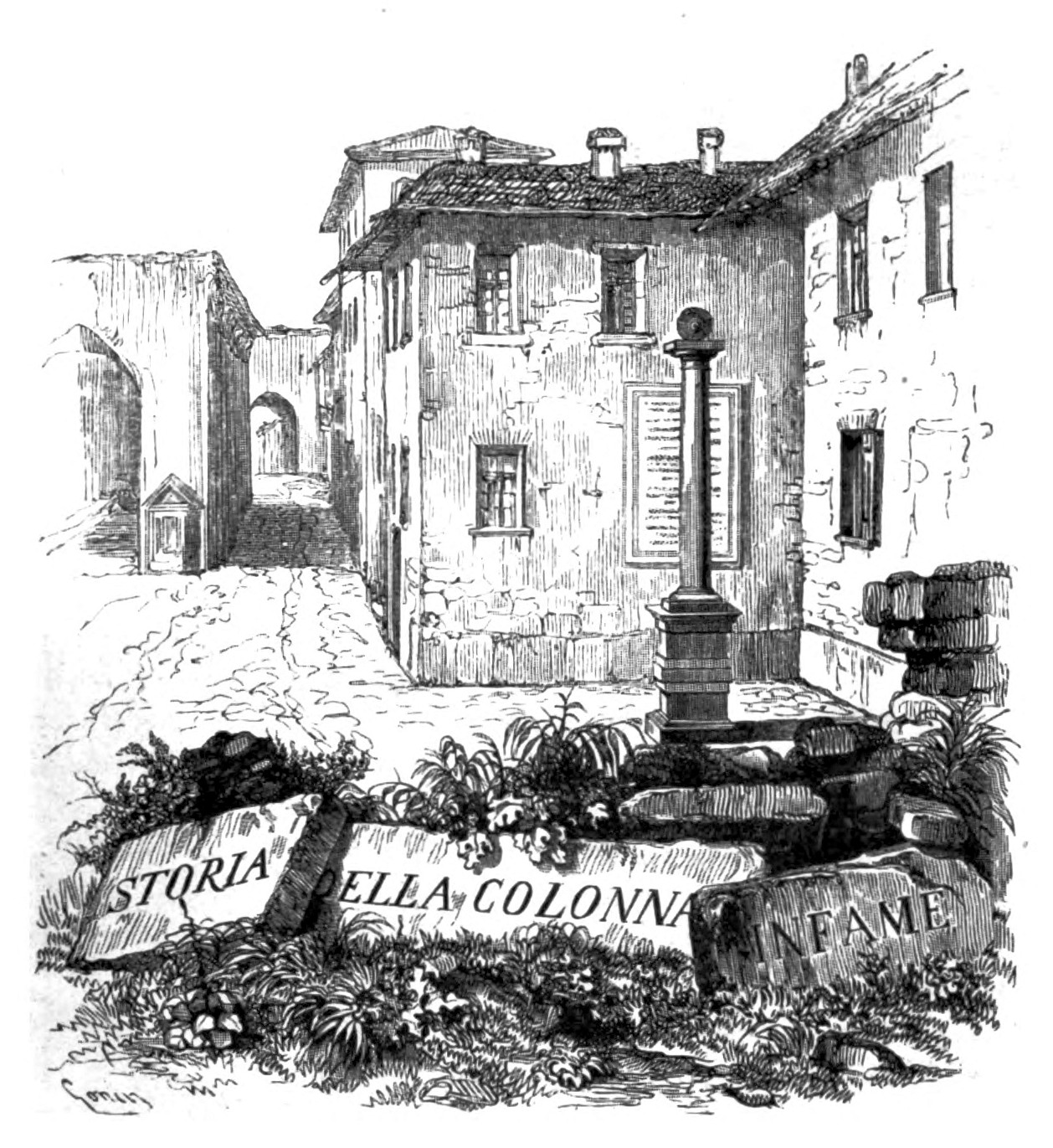 Engraving from I Promessi Sposi